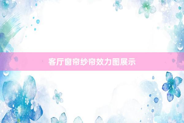 客厅窗帘纱帘效力图展示